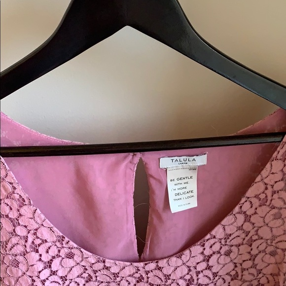 💕2 for $15 💕Purple lace Talula tank top - Picture 2 of 3